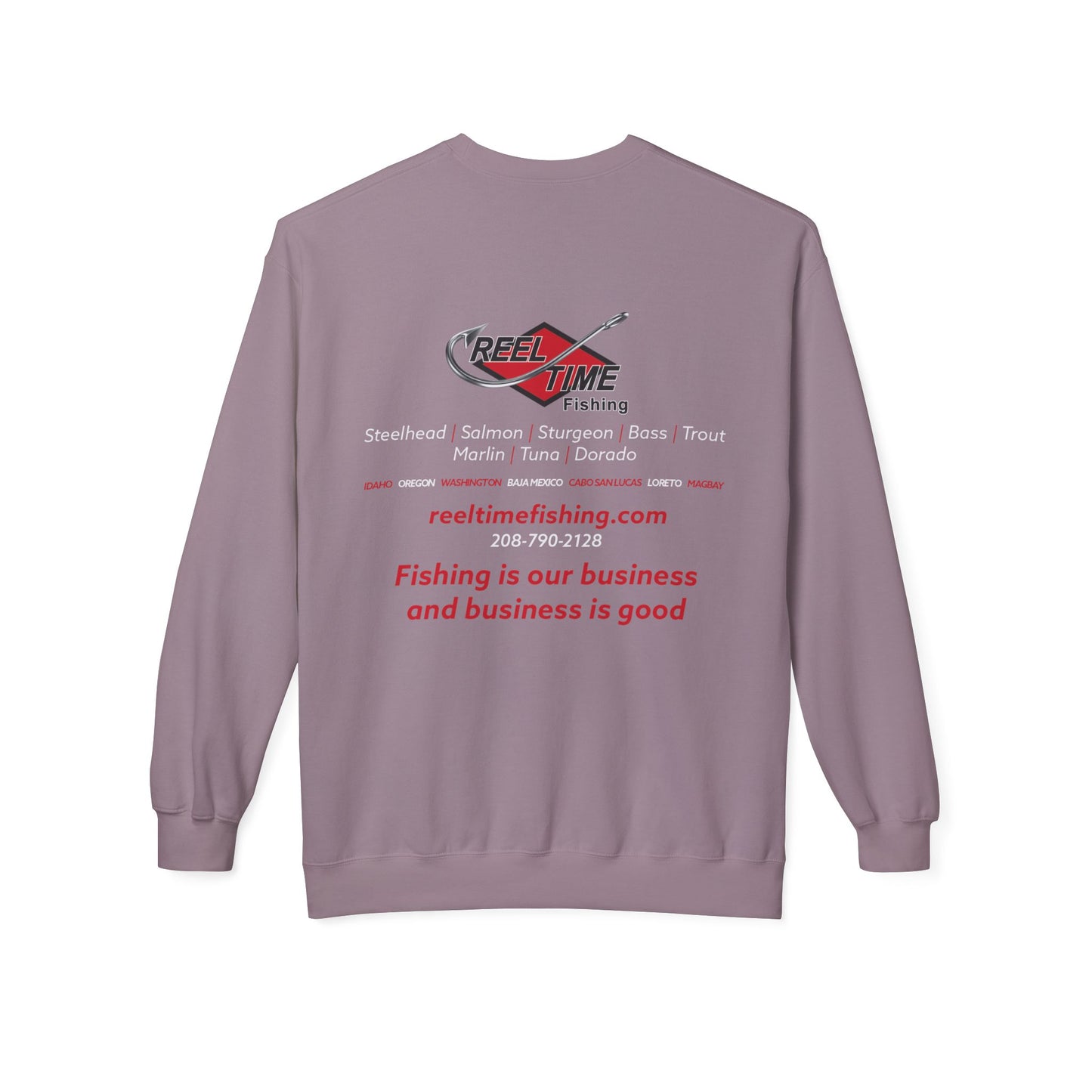 Mid-Weight Reel Time Fishing Crewneck Sweatshirt