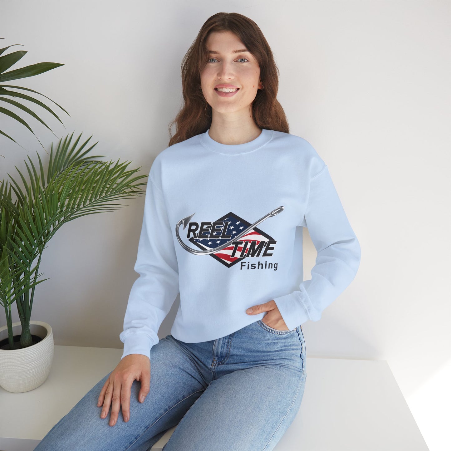 Light-Mid Weight Reel Time Fishing Sweatshirt