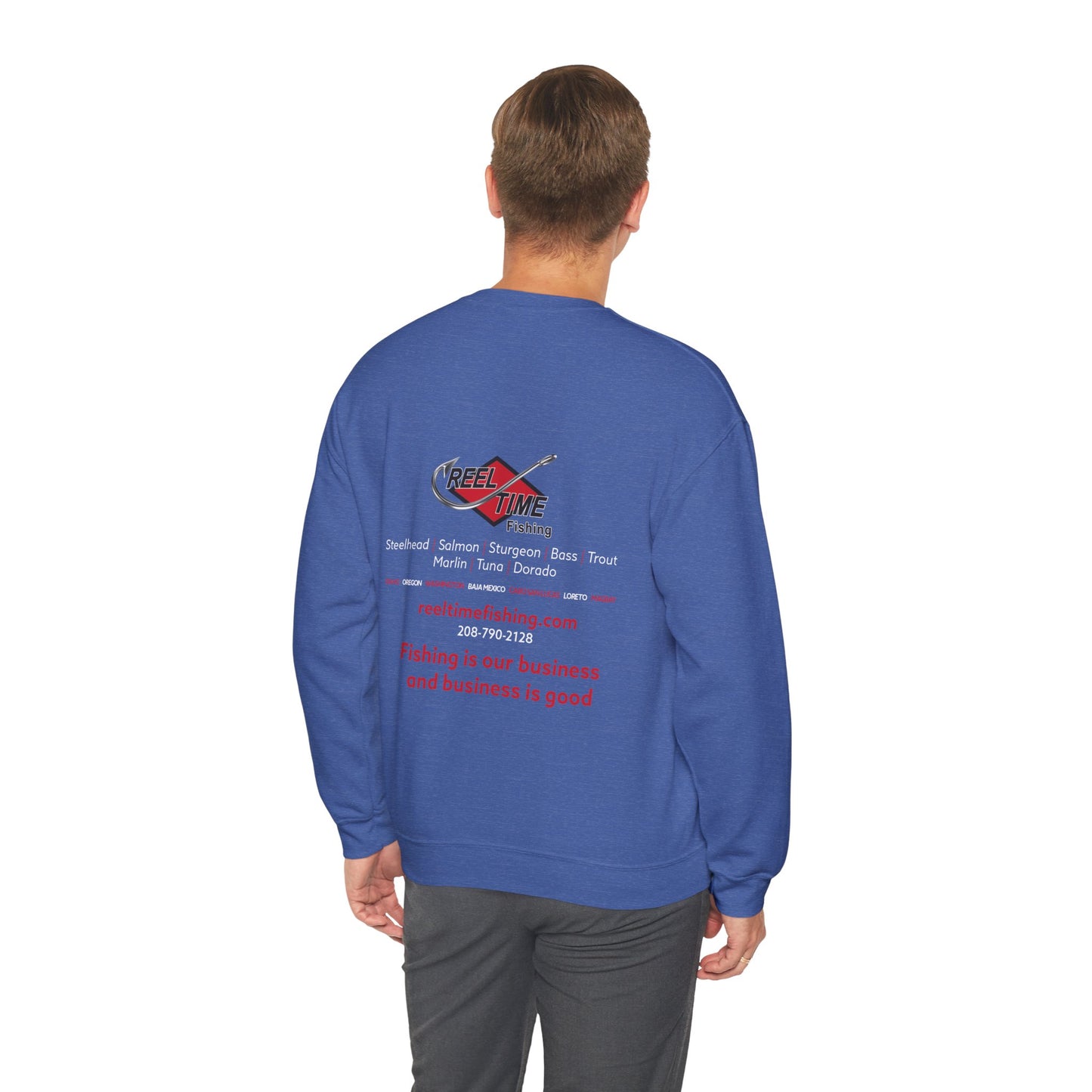 Light-Mid Weight Reel Time Fishing Sweatshirt
