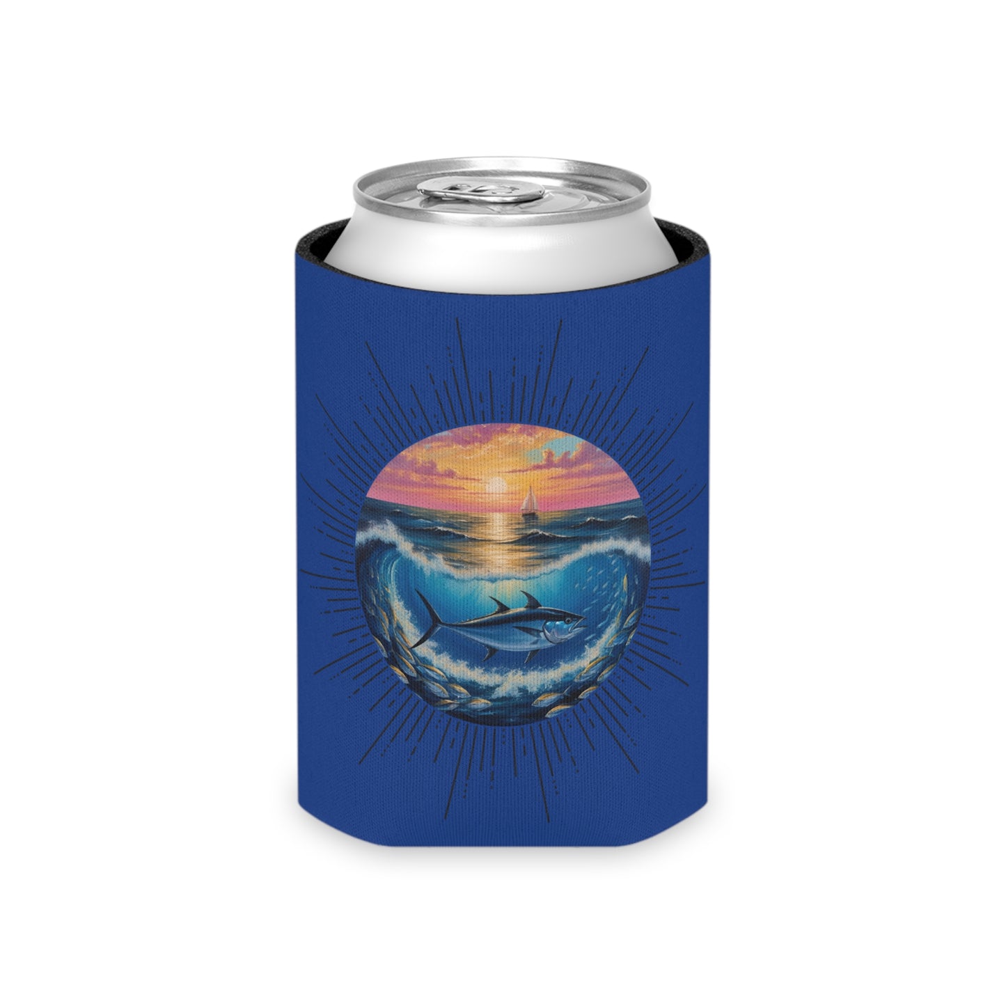 Fishing Can Cooler for Outdoor Lovers, Summer BBQ, Beach Accessories, Camping Gear, Unique Gift for Fishermen