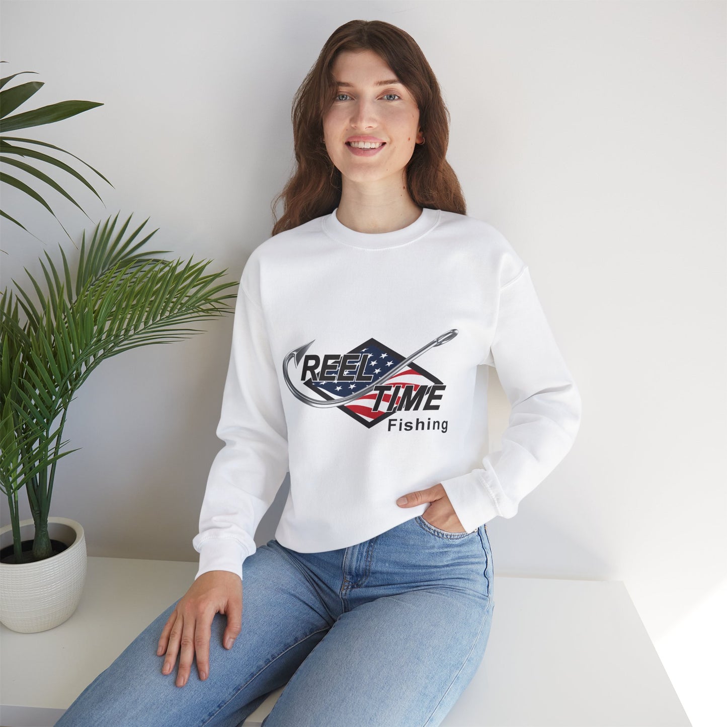 Light-Mid Weight Reel Time Fishing Sweatshirt