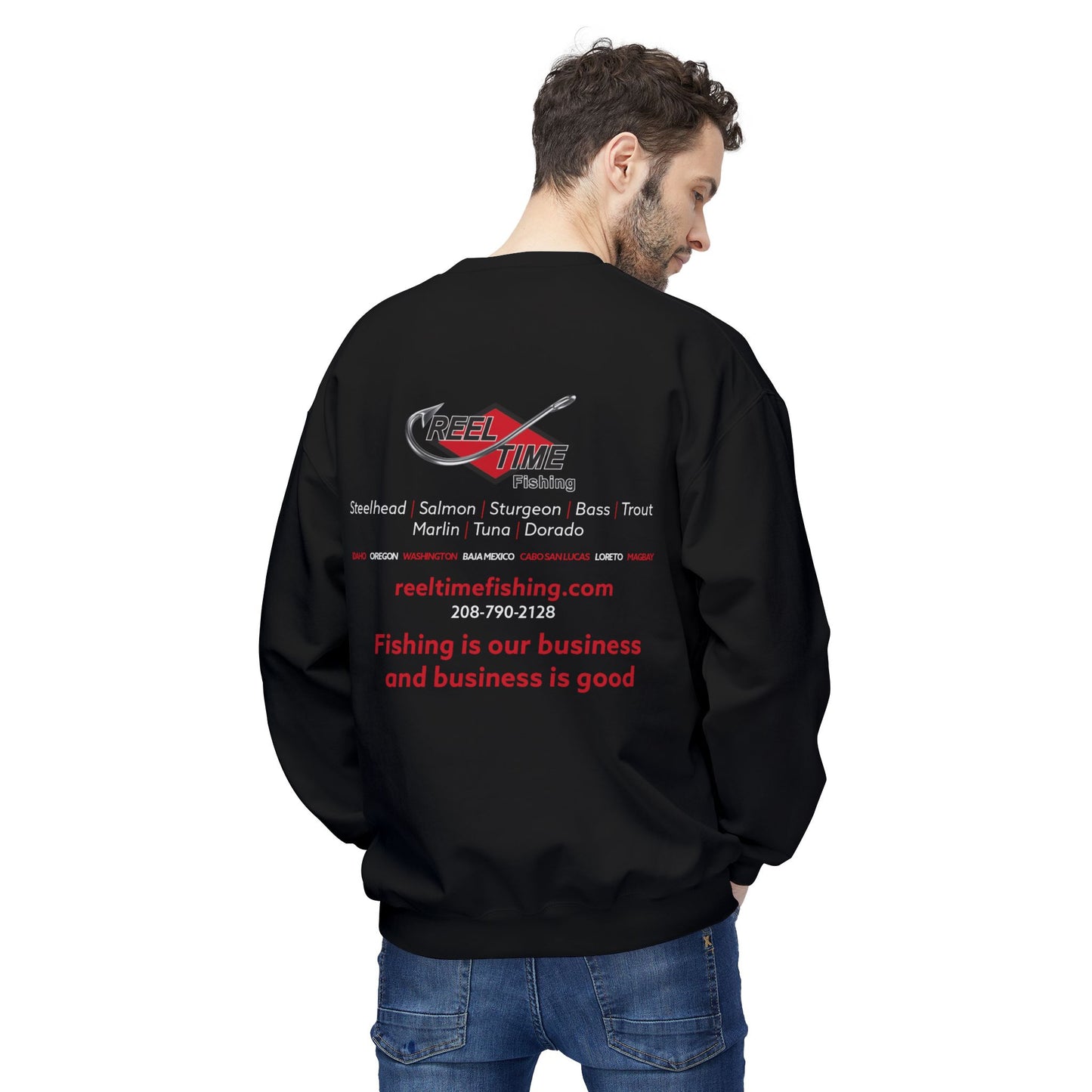 Mid-Weight Reel Time Fishing Crewneck Sweatshirt