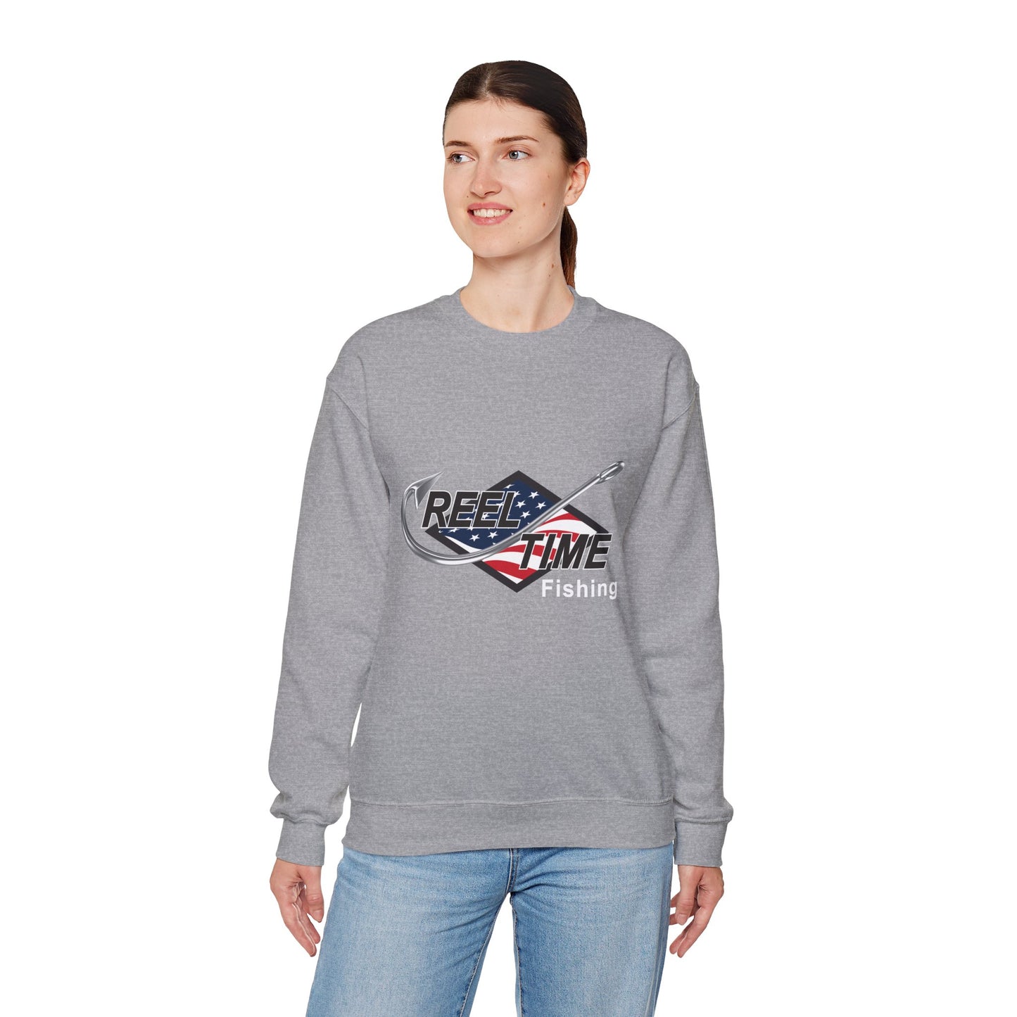 Light-Mid Weight Reel Time Fishing Sweatshirt