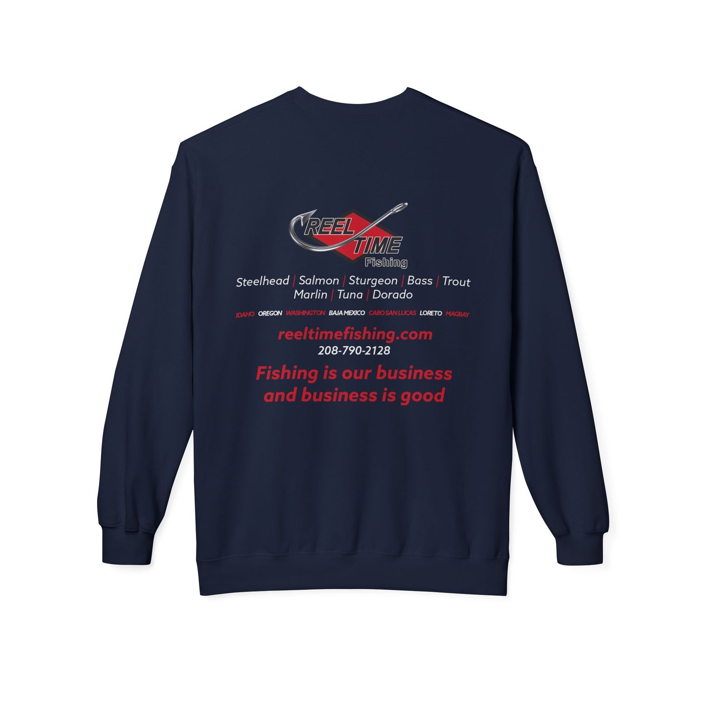 Mid-Weight Reel Time Fishing Crewneck Sweatshirt