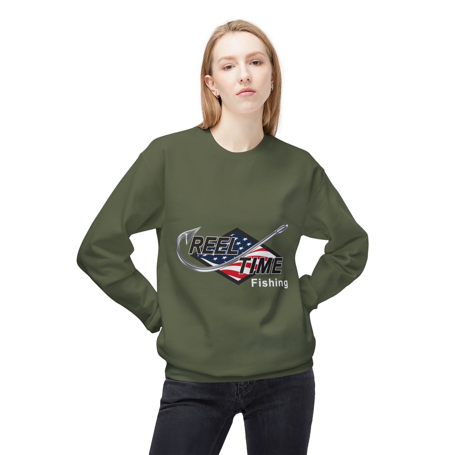 Mid-Weight Reel Time Fishing Crewneck Sweatshirt