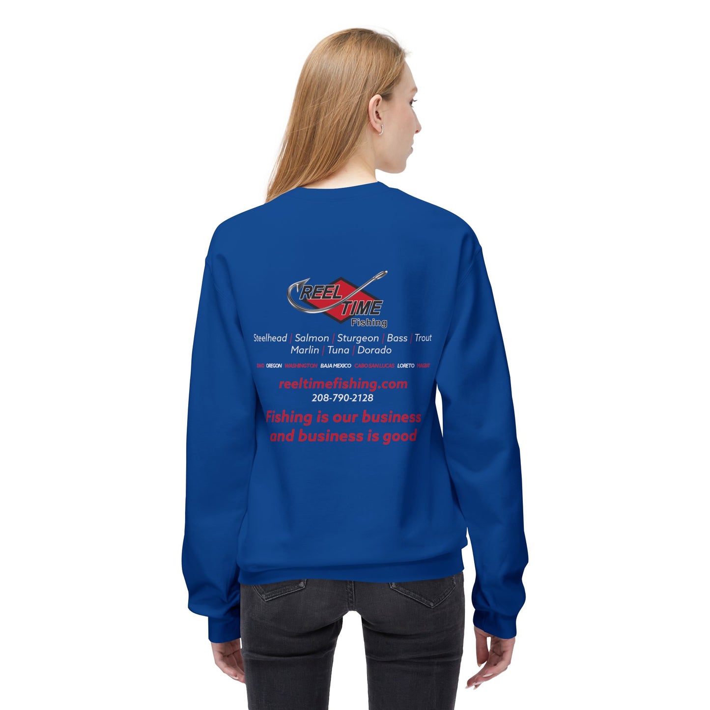 Mid-Weight Reel Time Fishing Crewneck Sweatshirt