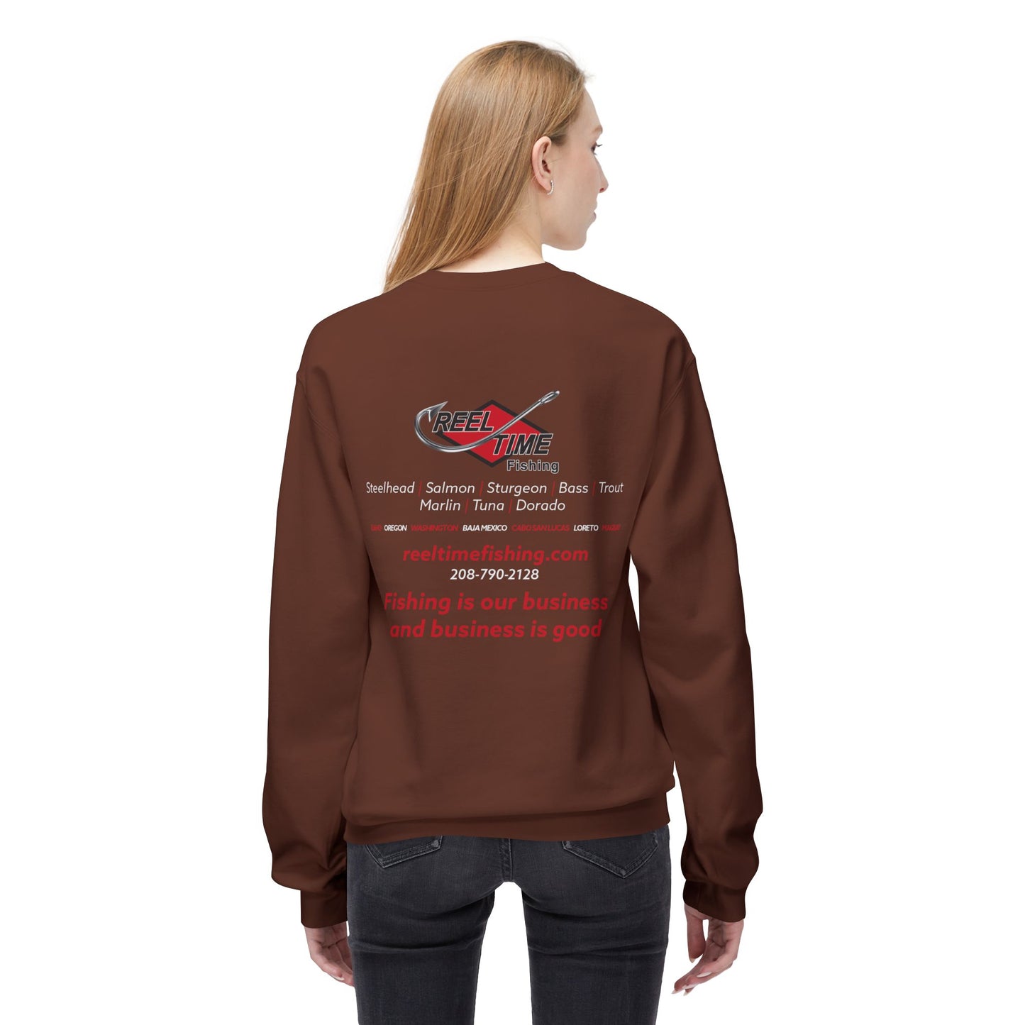 Mid-Weight Reel Time Fishing Crewneck Sweatshirt