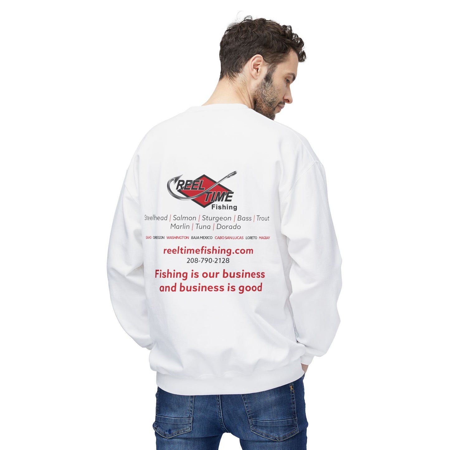 Mid-Weight Reel Time Fishing Crewneck Sweatshirt