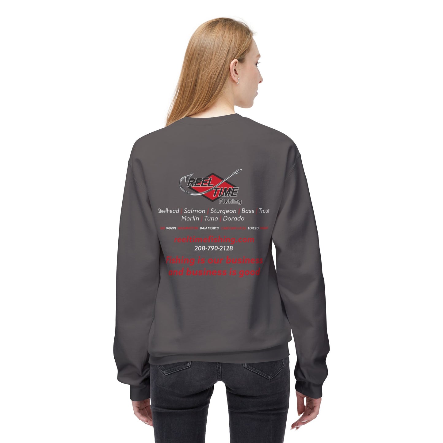 Mid-Weight Reel Time Fishing Crewneck Sweatshirt