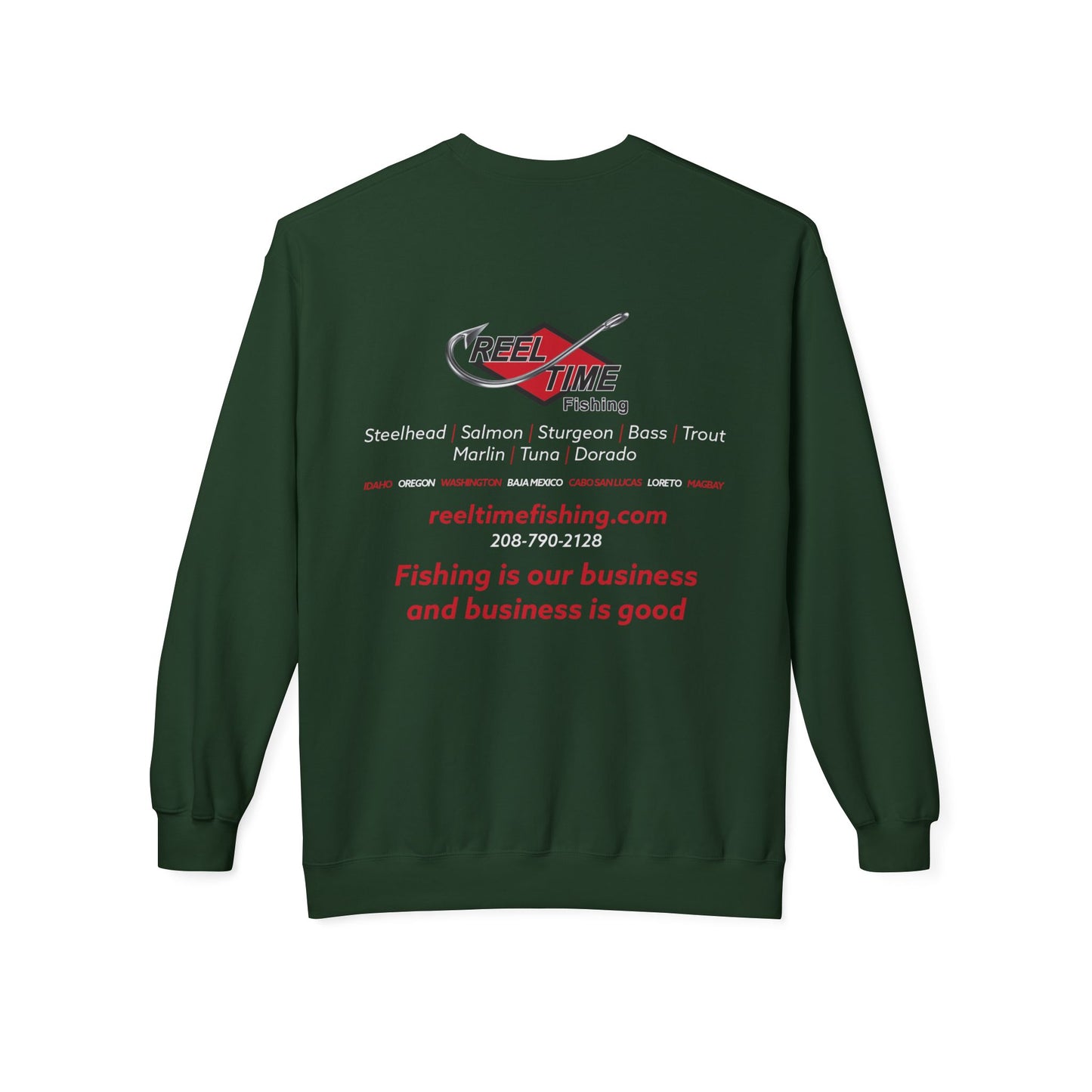 Mid-Weight Reel Time Fishing Crewneck Sweatshirt