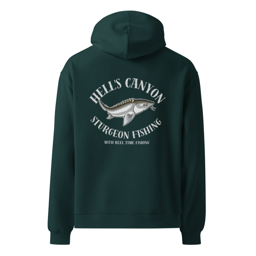 Heavy pull over Sturgeon Hoodie dark