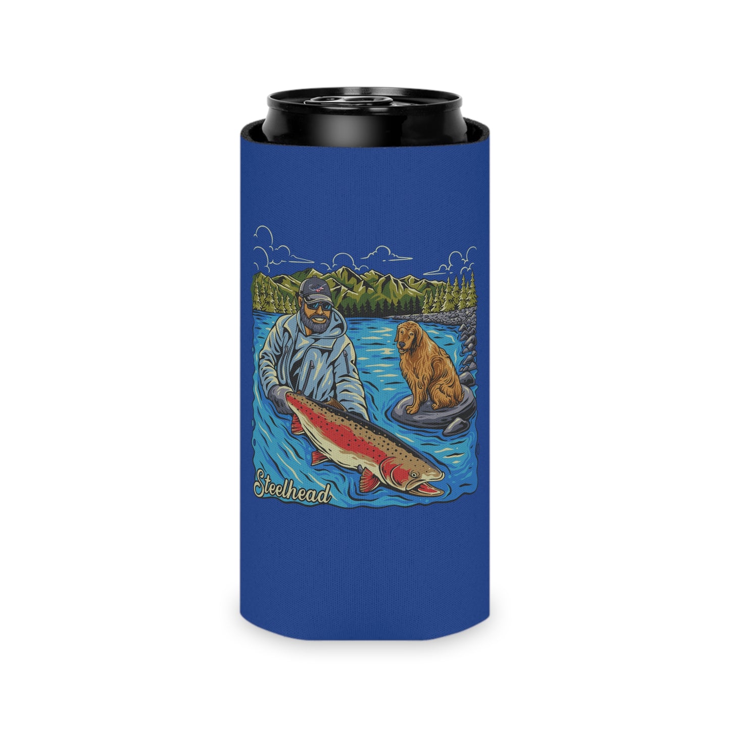 Fishing Can Cooler for Outdoor Lovers, Summer BBQ, Beach Accessories, Camping Gear, Unique Gift for Fishermen