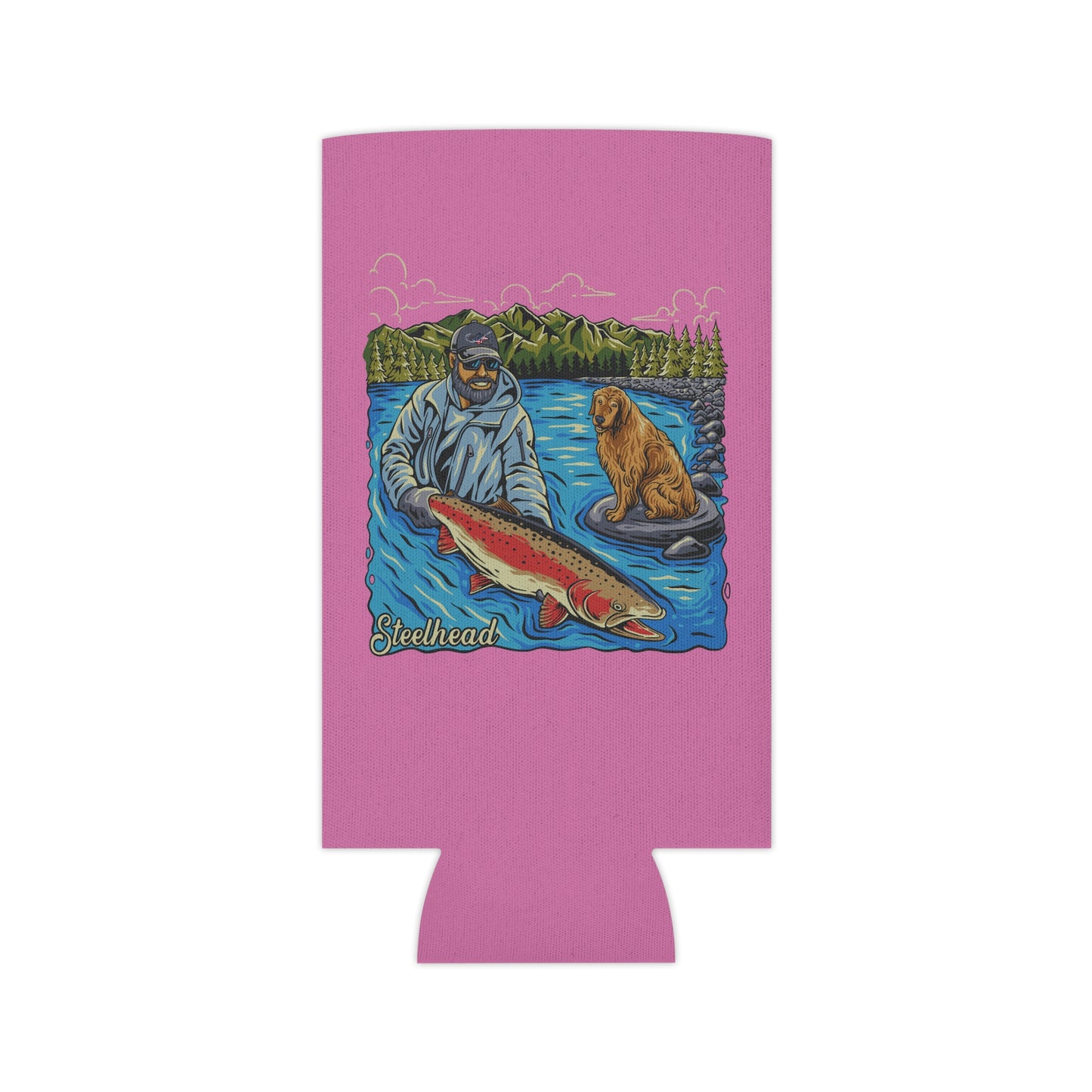 Fishing Can Cooler for Outdoor Lovers, Summer BBQ, Beach Accessories, Camping Gear, Unique Gift for Fishermen