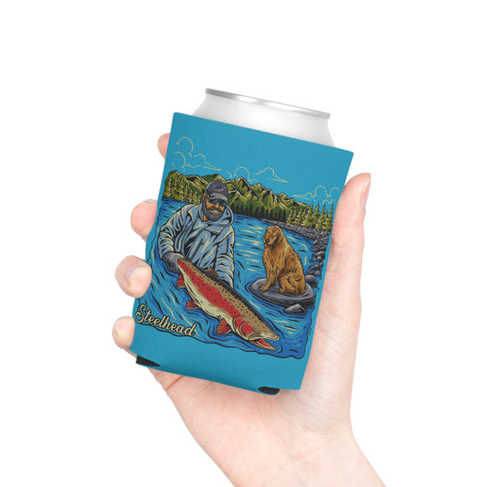 Fishing Can Cooler for Outdoor Lovers, Summer BBQ, Beach Accessories, Camping Gear, Unique Gift for Fishermen