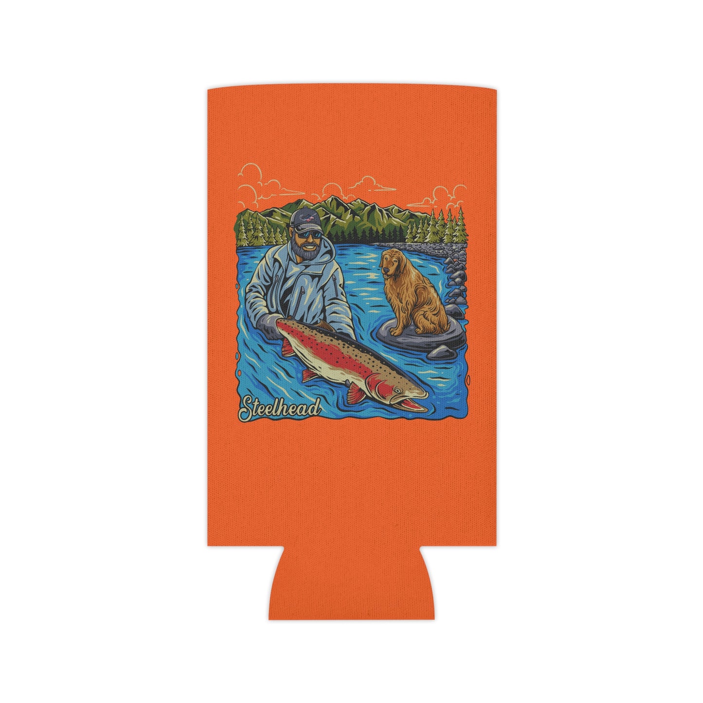 Fishing Can Cooler for Outdoor Lovers, Summer BBQ, Beach Accessories, Camping Gear, Unique Gift for Fishermen