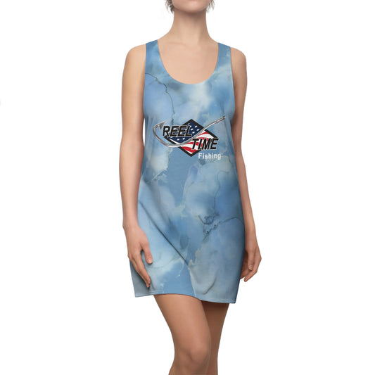 Stylish Fishing Dress, Casual Summer Dress, Outdoor Activities Dress, Unique Gift for Anglers, Fishing Apparel