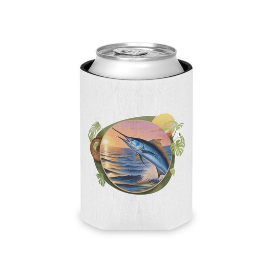 Can Cooler - Reel Time Fishing Cabo Koozie with Marlin Design