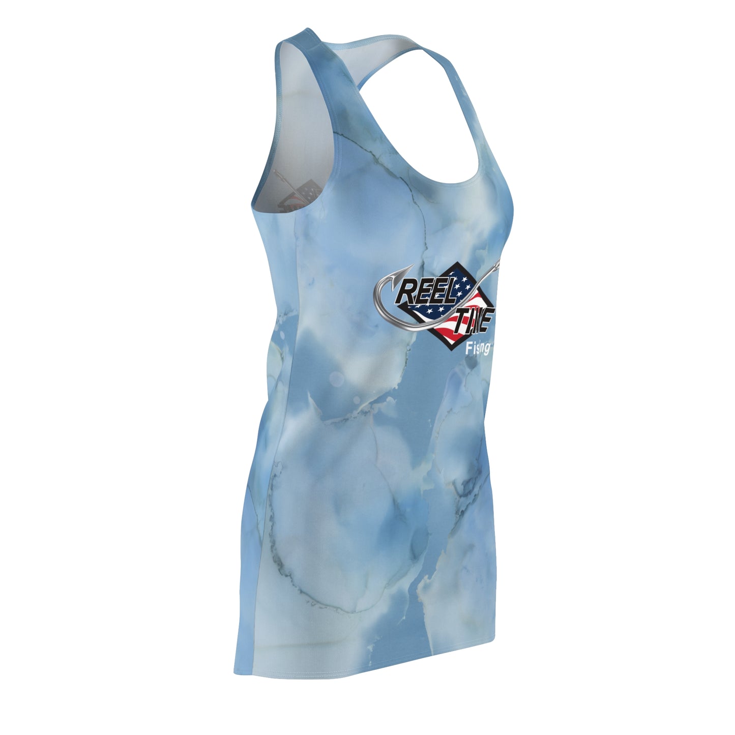 Stylish Fishing Dress, Casual Summer Dress, Outdoor Activities Dress, Unique Gift for Anglers, Fishing Apparel